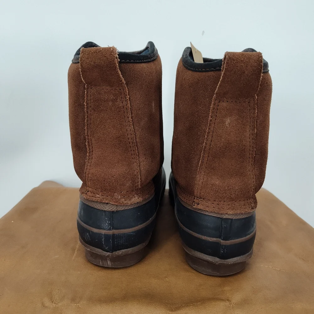 LaCrosse Brown and Black Winter Pull On Duck Boots Women's Size 8